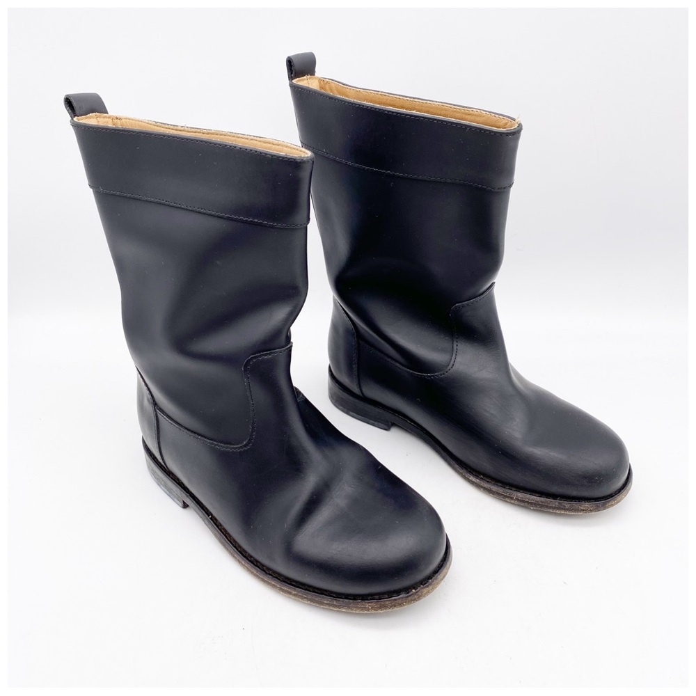 Lanvin Petite Black Leather Boots Size 28